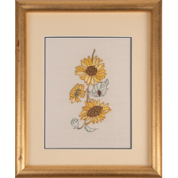 Golden Sunflowers Goldwork Kit